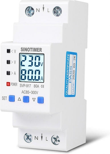 Sinotimer Instrument de Măsură pentru Panou Electric Digital pe Șină Monofazat