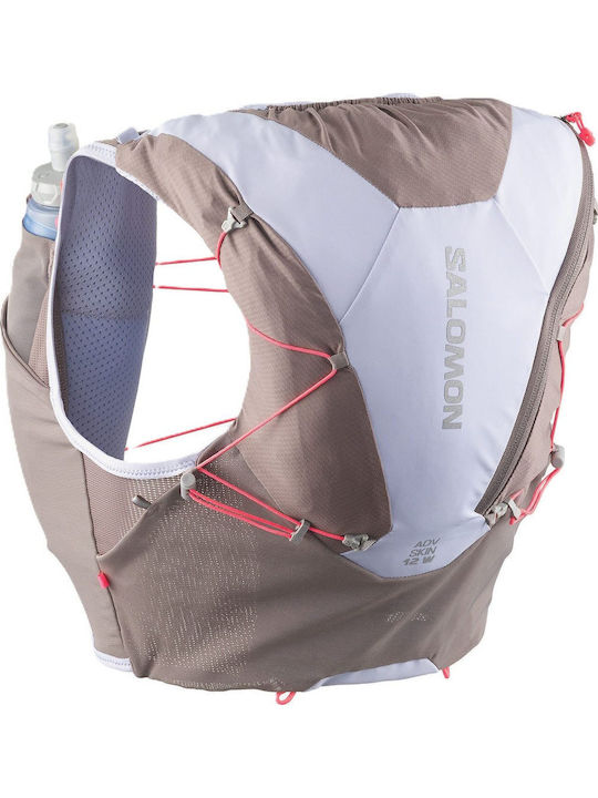 Salomon Adv Skin 12 Γιλέκο Υδροδοσίας 12lt Μπεζ