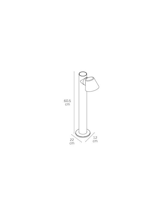 VK Lighting Outdoor LED Floor Lamp for Outdoor Use 12W with Warm White Light IP65 Brown VK Lighting Outdoor LED Floor Lamp for Outdoor Use 12W with Warm White Light IP65 Brown