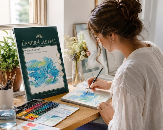 Faber Castell A3 Watercolour Spiral Pad 300 Gsm 10 Sheets