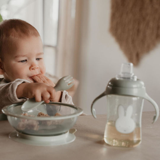 Baby Oliver Сет бебешки прибори Зелени 2 бр