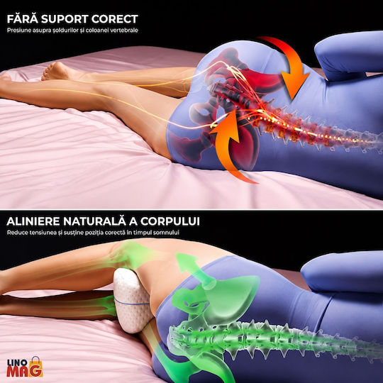Linomag Μαξιλάρι με Memory Foam σε Λευκό χρώμα