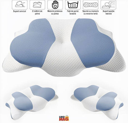 Linomag Възглавница с Memory Foam 40x65x14.5cm в Бял цвят