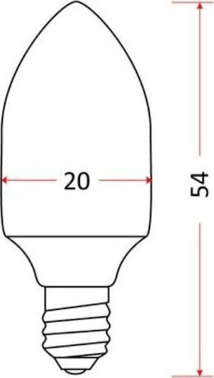 Rum-Lux Λάμπα LED 10W για Ντουί E14