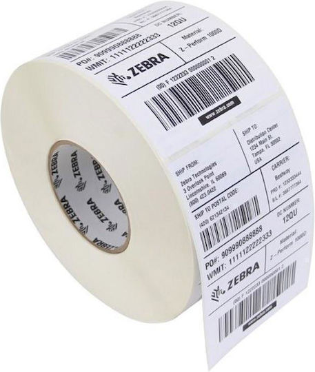 Zebra Z-perform 2000t 1370 Self-Adhesive Labels on Roll 76x51mm 12 Pieces