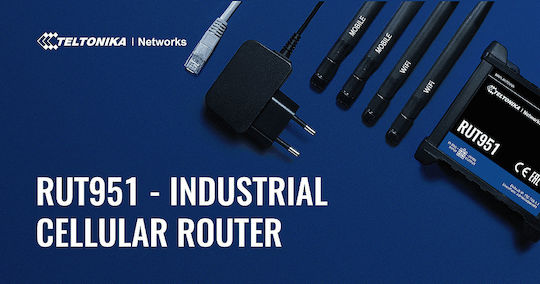 Teltonika RUT951 v1 Ασύρματο 4G Router με 4 Θύρες