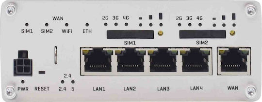 Teltonika RUTX12 v1 Drahtloser 4G Router Wi‑Fi 5 mit 5 Gigabit Ethernet LAN-Verbindungen