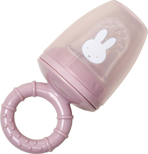 Miffy Πιπίλα Φαγητού Ροζ από Σιλικόνη για 6+ μηνών