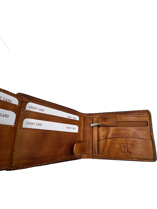 Leder Herrenbrieftasche mit RFID Tabac Braun