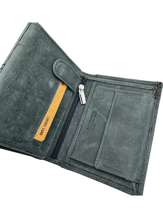 Leder Herrenbrieftasche mit RFID Graues