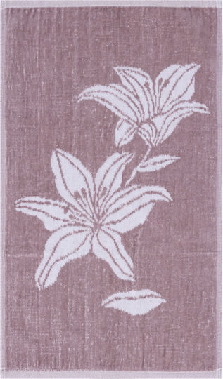 Kentia Πετσέτα Χεριών Stylish 30x50εκ. Mauve Βάρους 500gr/m²