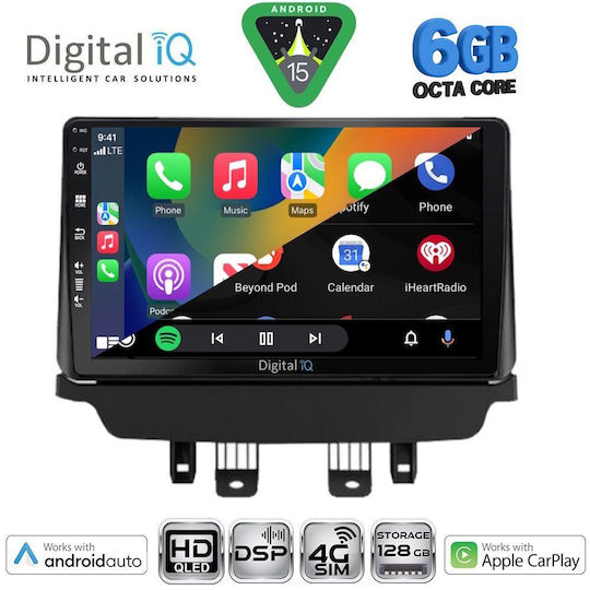 Digital IQ Car Audio System for Mazda 2 2014-2023 Bluetooth USB WiFi GPS Apple CarPlay Android Auto with 9" Touch Screen