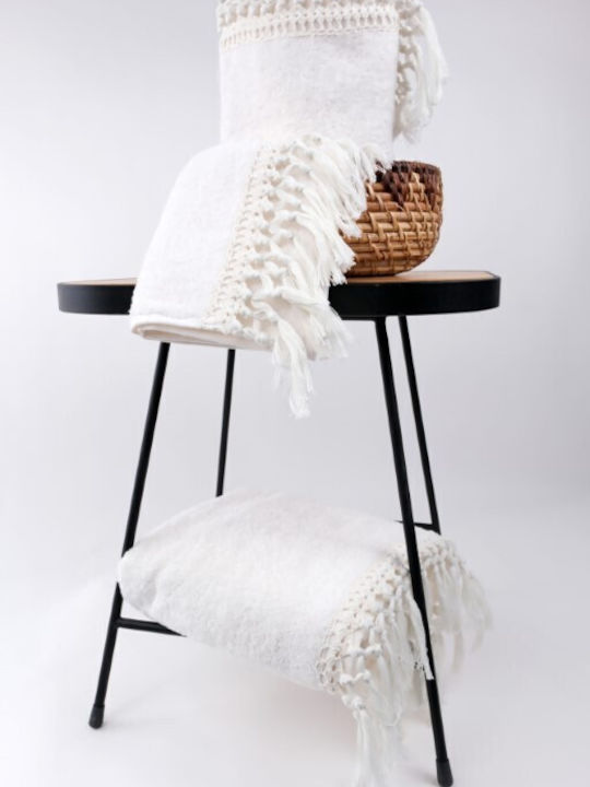 Liolios Home Bath Towels Set 3 pcs Butterfly Cream Weight 500gsm