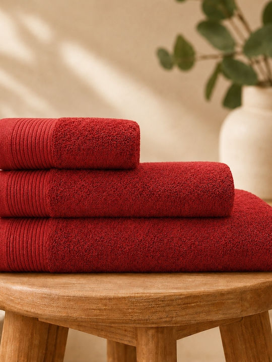 My Home Luxury Hand Towel 30x50cm Red Weight 530gr/m²