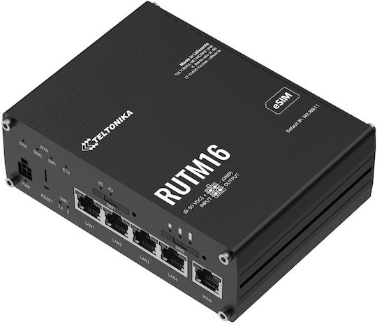 Teltonika RUTM16 Безжичен Рутер Wi-Fi 5 с 4 Gigabit Порта