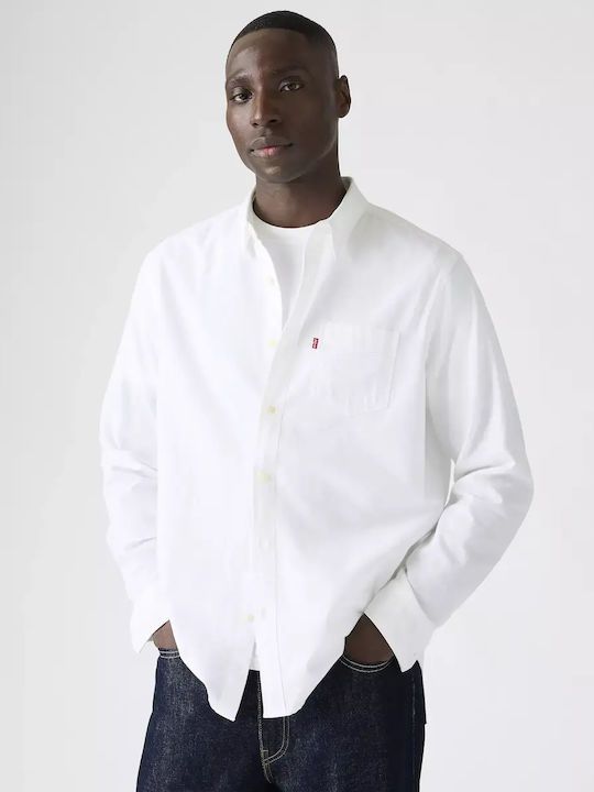 Pocket Long Sleeve Shirt White