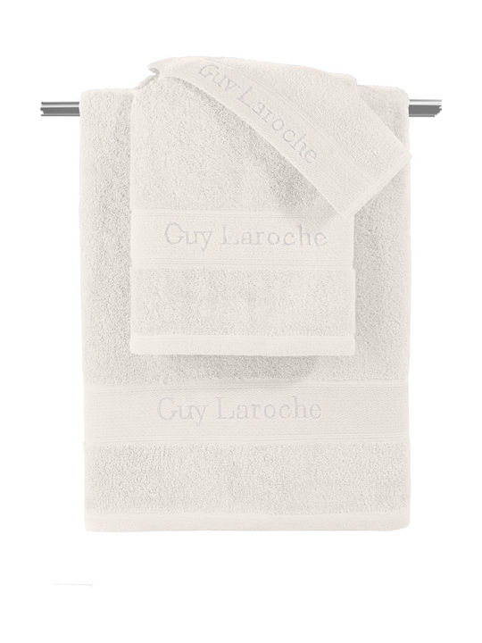 Guy Laroche Set Prosoape de Baie 3 Bucăți Ecru