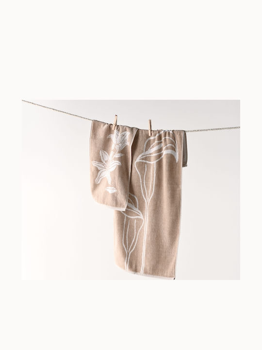 Kentia Hand Towel Stylish 30x50cm Mocca Weight 500gr/m²