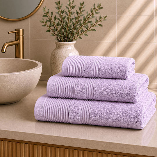 Astron Italy Facecloth 50x100cm Light Lilac Weight 550gsm