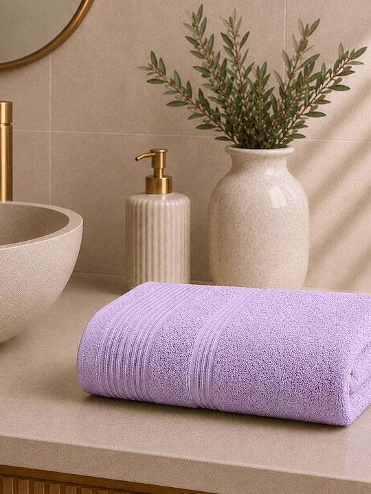 Astron Italy Πετσέτα Προσώπου 50x100εκ. Light Lilac Βάρους 550gr/m²