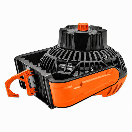 USB Ventilator mit Wasser und Beleuchtung und Powerbank 6W Orange