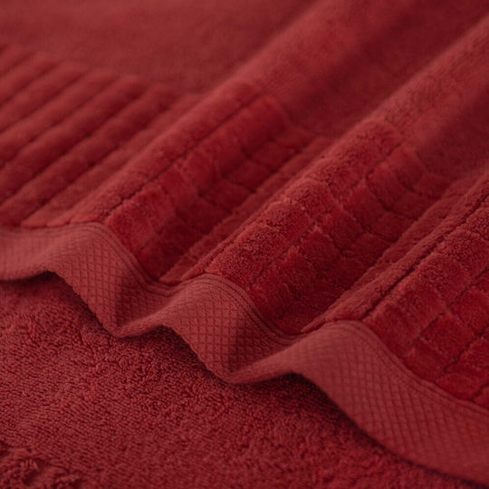 Zwoltex 30x50cm Rote Badetuch Gewicht 500gr/m²
