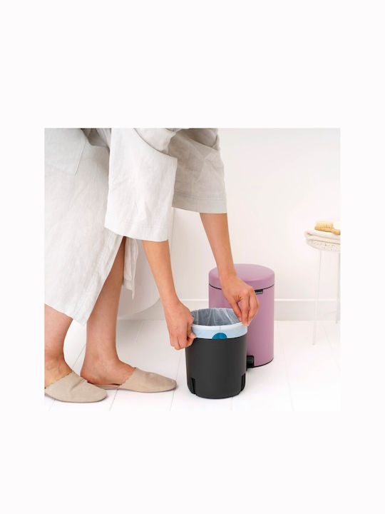 Brabantia Newicon Μεταλλικό Καλαθάκι Μπάνιου 5lt Ροζ