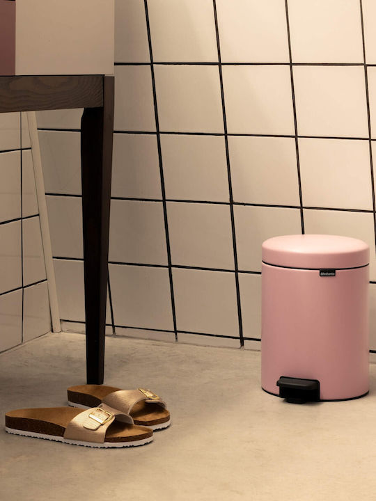 Brabantia Newicon Μεταλλικό Καλαθάκι Μπάνιου 5lt Ροζ