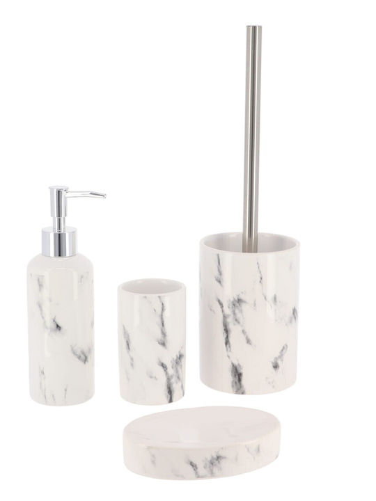 Plastic Marble Effect Bathroom Toilet Brush Marble Effect