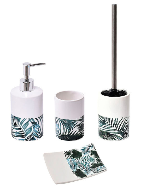 Evideco Tropicale 6677635 Inox Badezimmer Toilettenbürste Silber