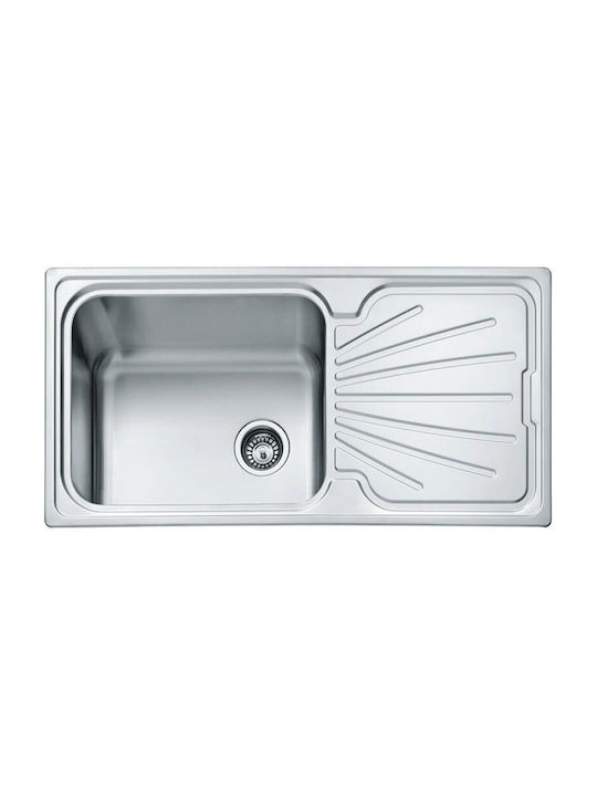 Macart Silk D-100 Drop-In Sink Inox Satin W100xD50cm Silver
