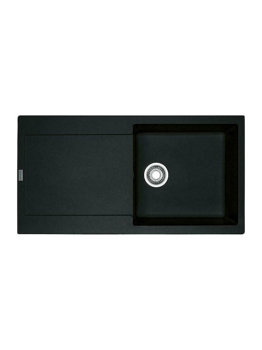 Franke Basis Bfg 611-97 1140663193 Drop-In Мивка от Синтетичен Гранит Ш97xД50см Мат черно