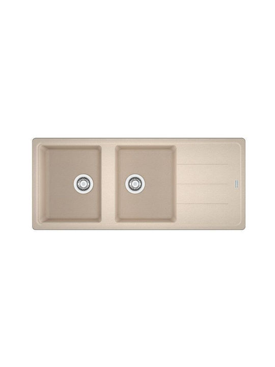 Franke Basis BFG 621 3145518896 114.0284.106 Drop-In Sink Synthetic Granite W116xD50cm Beige