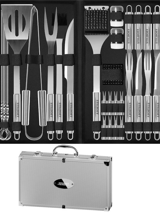 Set Bbq Grill Cutlery Stilhoff Accessories 34pcs 33 + Case