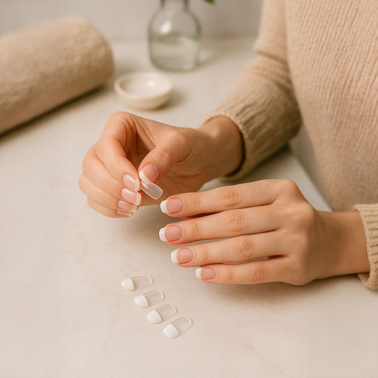 Glamorize Stick-on Tips за Нокти Френски в Оранжев Цвят 24бр