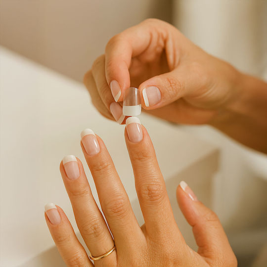 Glamorize Stick-on Tips за Нокти Френски в Оранжев Цвят 24бр