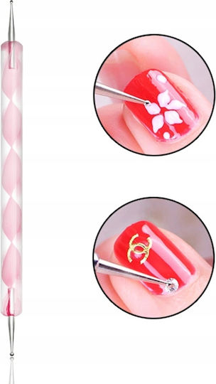 Instrument de punctare pentru nail art cu două capete Accesorii pentru manichiură French