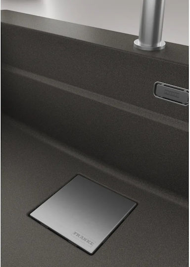 Franke Mythos Drop-In Küchenspüle aus Flüssigem Granit M79xP51cm Schiefergrau