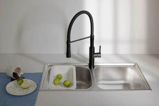 Kuchinox Ένθετος Νεροχύτης Inox Μ78xΠ43cm Ασημί