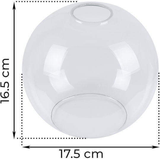 Haga Shade Farblose Große Kugel 17,5cm