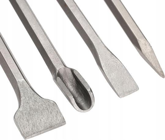 Concrete Chisels Sds Set 4 X Sds Plus Chisel