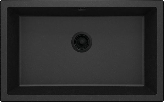 Deante Chiuvetă Bucătărie Drop-In Din Granit Lichid L80xL50cm Gri