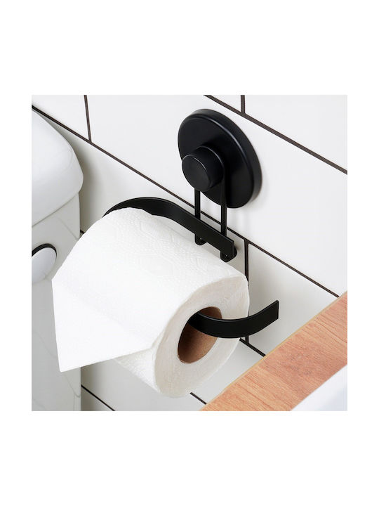 Paper Holder Metallic with Suction Cup Black