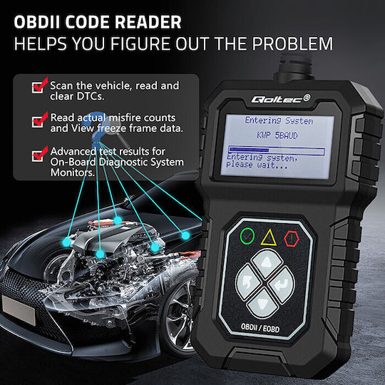 Qoltec Ψηφιακό Battery Tester