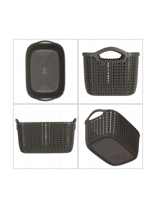 Curver Knit Επιτραπέζια Θήκη Οργάνωσης Πλαστική Καφέ
