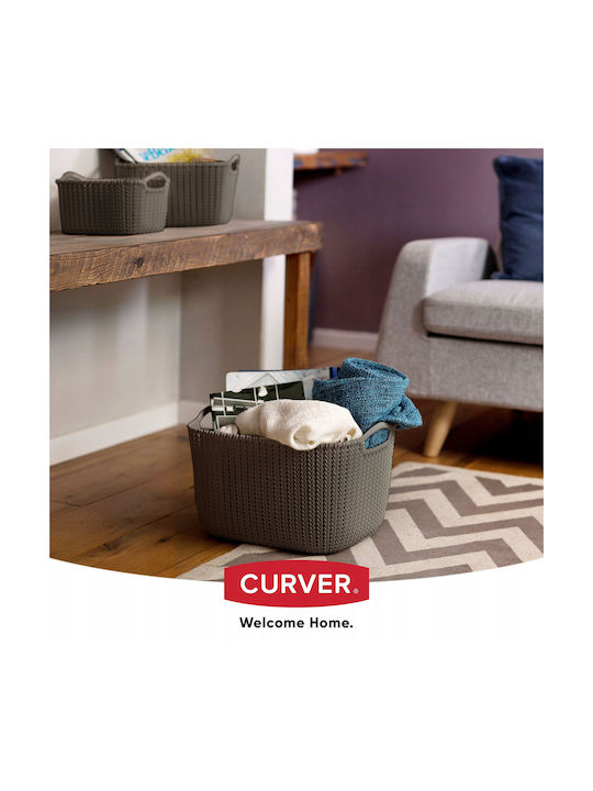 Curver Knit Επιτραπέζια Θήκη Οργάνωσης Πλαστική Καφέ