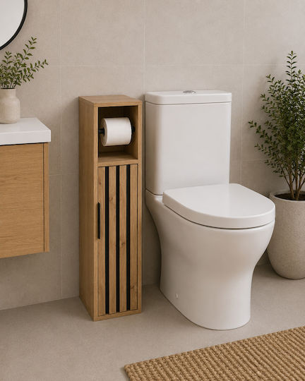 MRShome Holz Papierhalter Beige