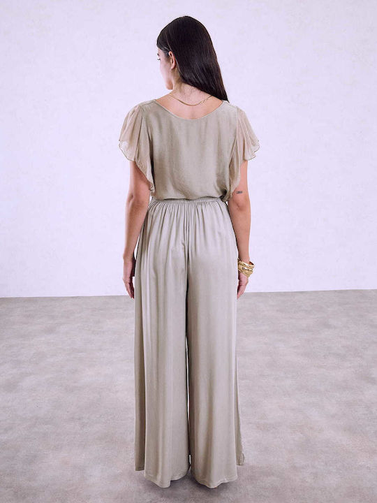 Celestino Γυναικεία Υφασμάτινη Παντελόνα Loose Fit Celestino Γυναικεία Υφασμάτινη Παντελόνα Loose Fit
