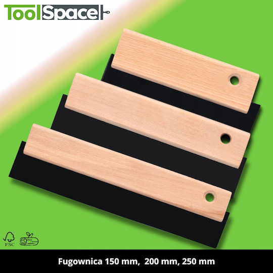 Fugowka 15cm Grout Tool 20cm Grouting Rubber 25cm Rubber Spatula 3 Pcs