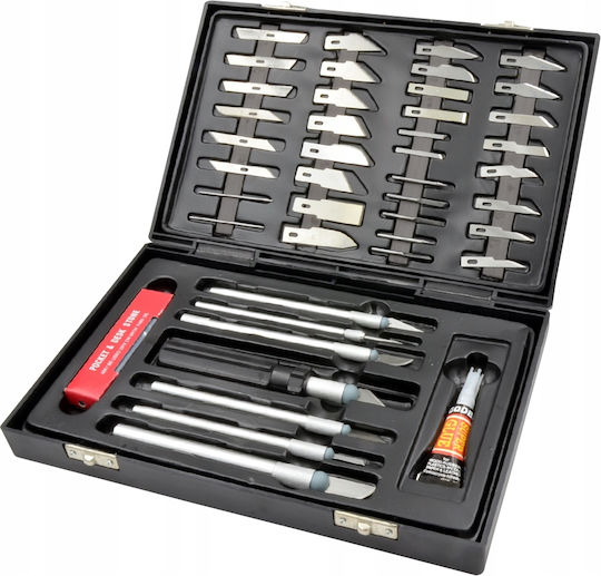Set De Cuțite De Modelare Scalpel 56 Bucăți Lame De Precizie Falon-tech